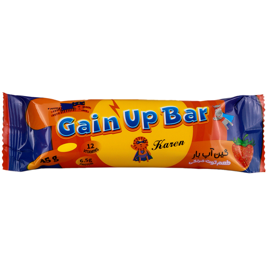 گین اپ بار توت فرنگی اطفال|Gain up bar